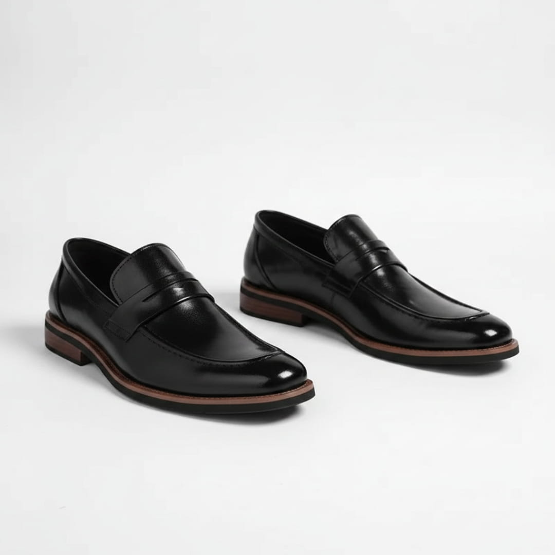 Fernand Mocassins Penny en Cuir Italien – Chaussures Casual Confortables à Enfiler