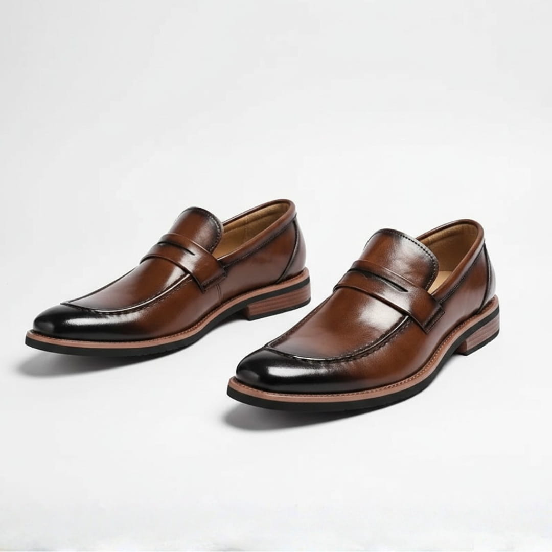 Fernand Mocassins Penny en Cuir Italien – Chaussures Casual Confortables à Enfiler