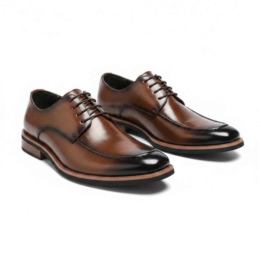 Reginald Chaussures Habillées en Cuir – Souliers Élégants Finition Polie à Lacets