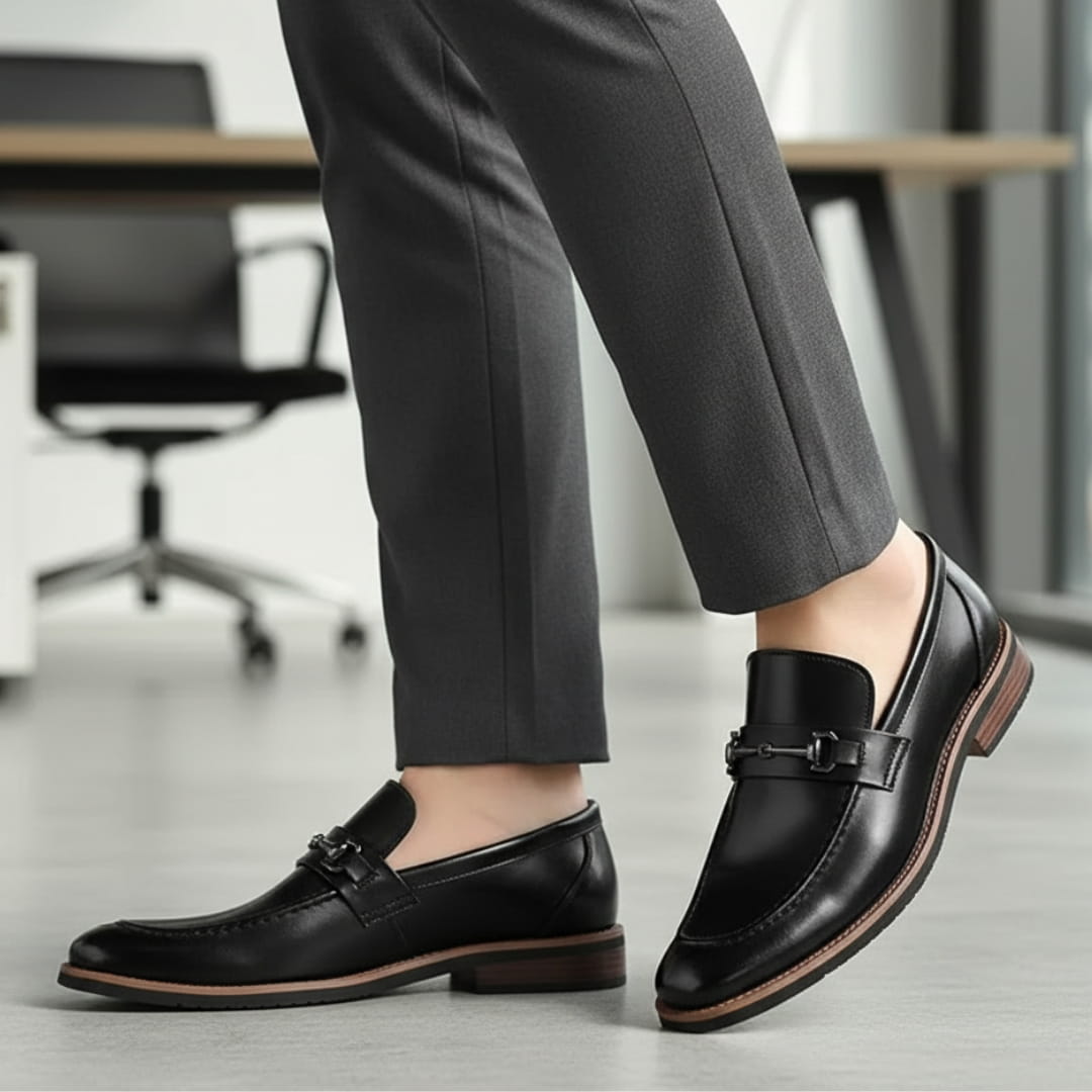 Renley Mocassins en Cuir Italien à Mors Métallique – Chaussures Casual Élégantes