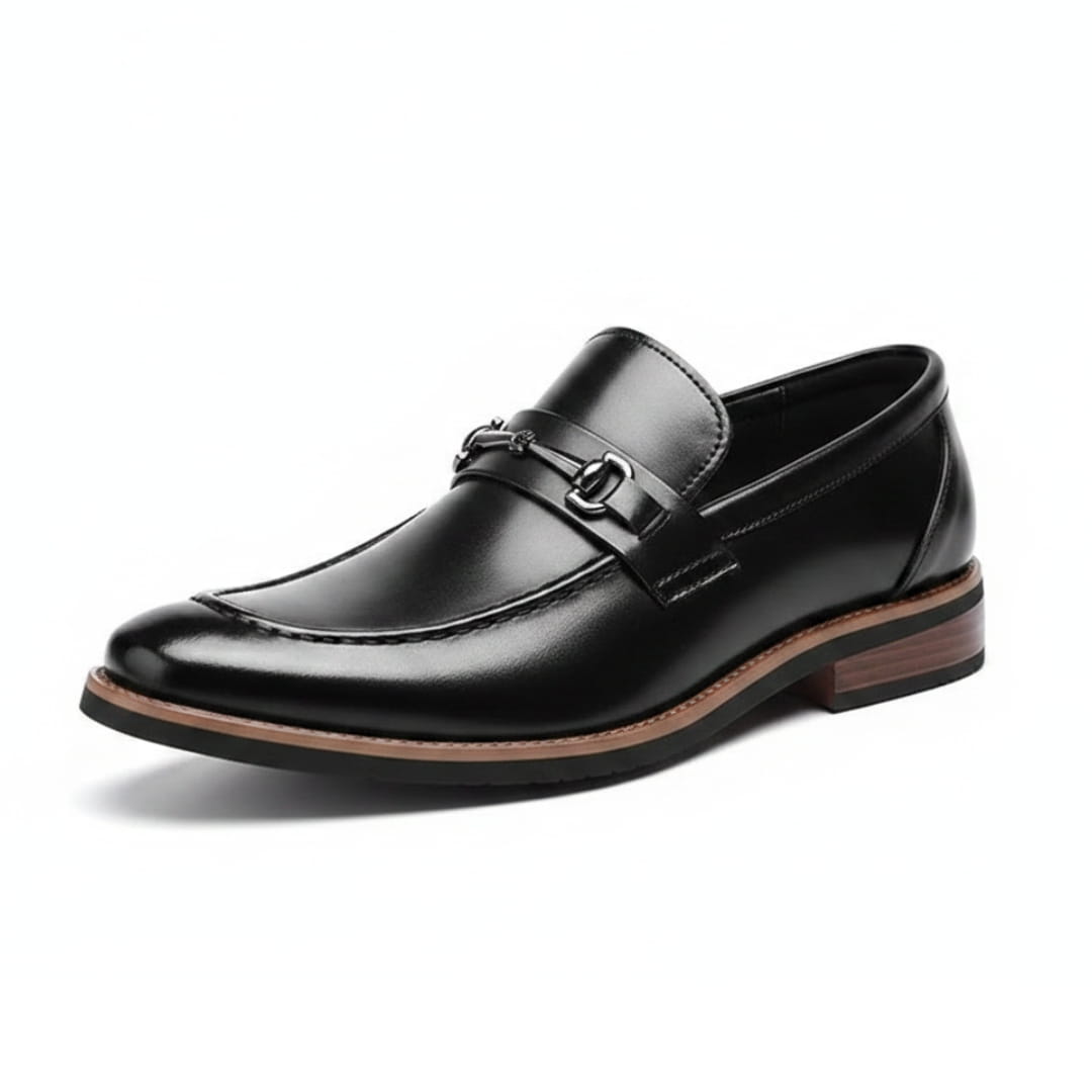 Renley Mocassins en Cuir Italien à Mors Métallique – Chaussures Casual Élégantes