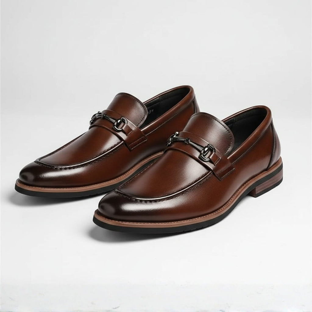 Renley Mocassins en Cuir Italien à Mors Métallique – Chaussures Casual Élégantes