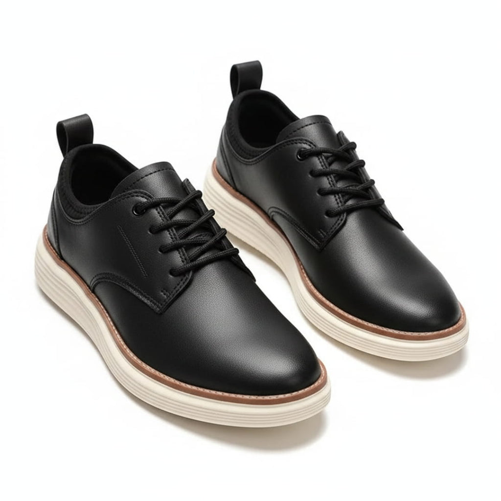Colton Sneakers en Cuir Premium – Baskets à Lacets Confort Casual Moderne