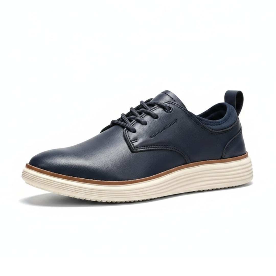 Colton Sneakers en Cuir Premium – Baskets à Lacets Confort Casual Moderne