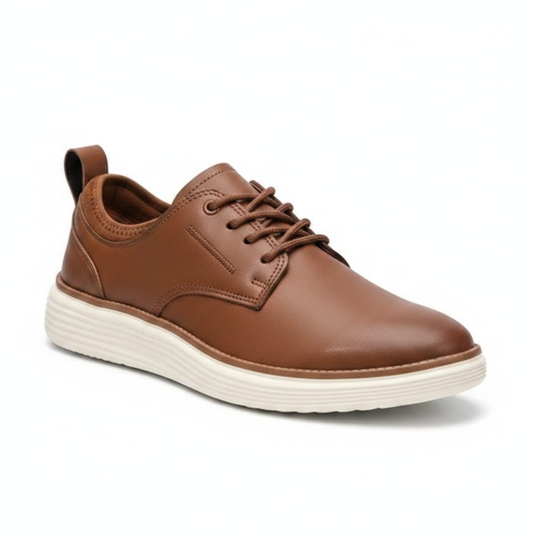 Colton Sneakers en Cuir Premium – Baskets à Lacets Confort Casual Moderne
