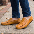 Baptiste Mocassins en Cuir Souple – Souliers Confort Coussiné Casual à Enfiler