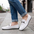 Giorgio Mocassins en Cuir Texturé à Boucle – Souliers Élégants Intemporels à Enfiler