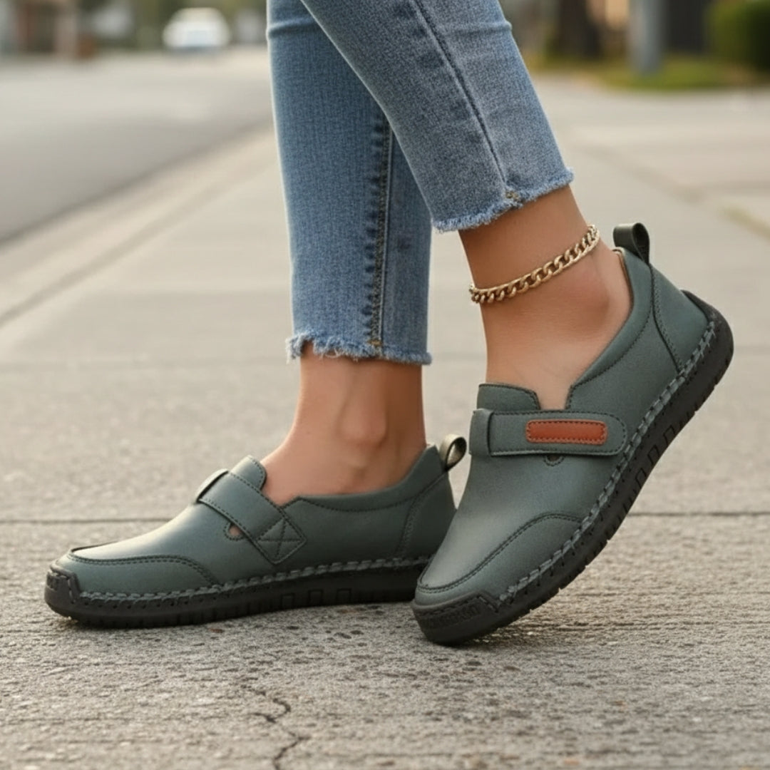 Mila Chaussures Décontractées à Enfiler – Bride Velcro Semelle Flexible Confort Quotidien