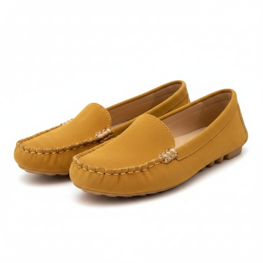 Kaithlyn Chaussures Décontractées en Daim à Enfiler – Détails Métalliques Confort Usage Quotidien