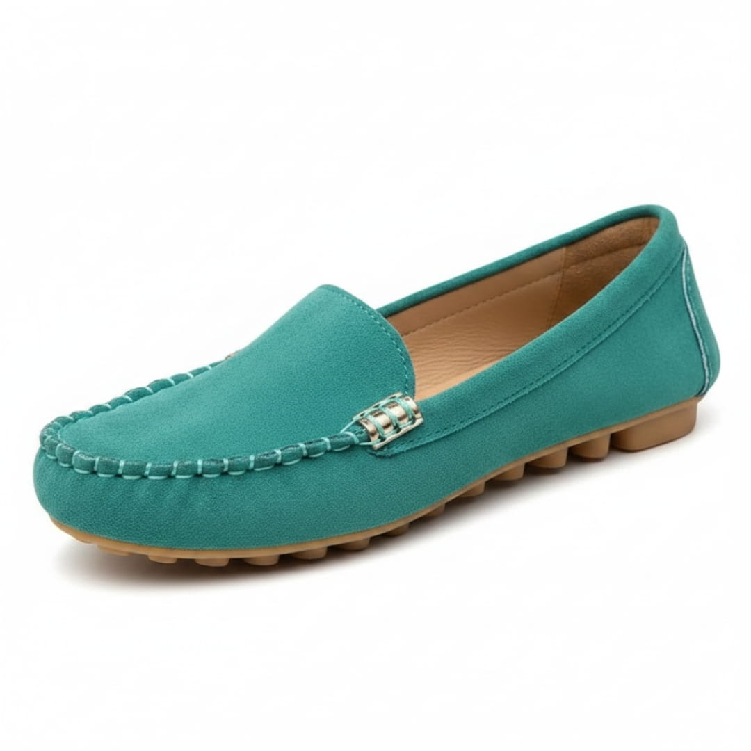 Kaithlyn Chaussures Décontractées en Daim à Enfiler – Détails Métalliques Confort Usage Quotidien