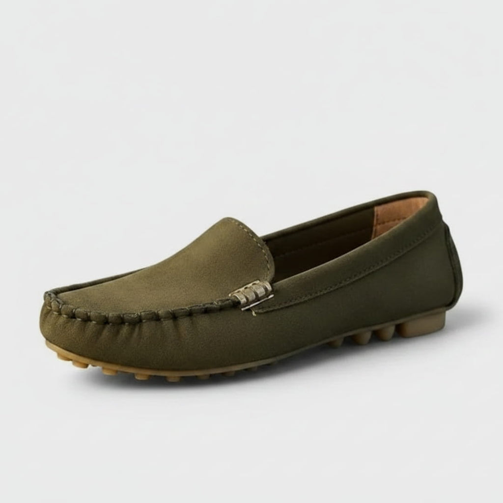 Kaithlyn Chaussures Décontractées en Daim à Enfiler – Détails Métalliques Confort Usage Quotidien