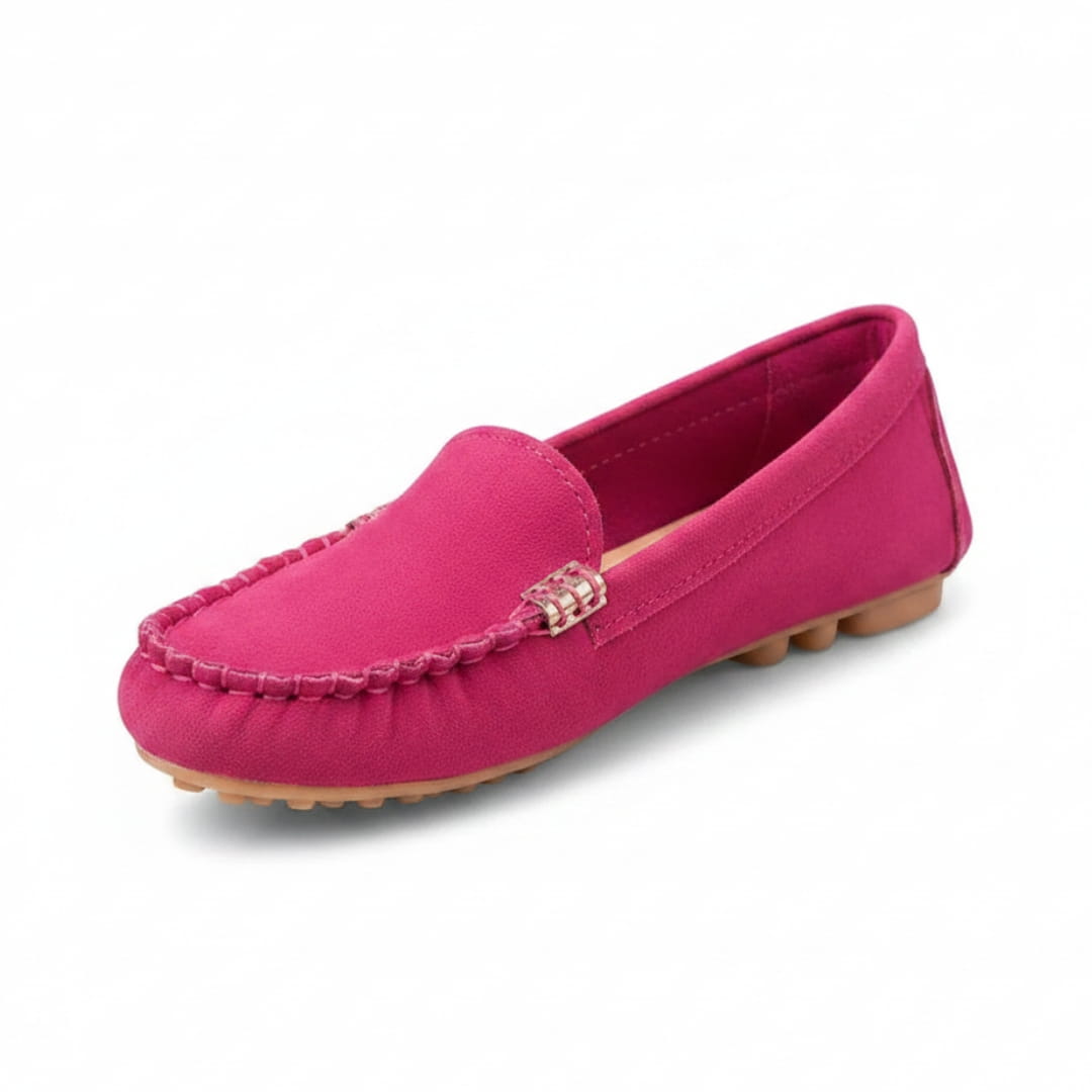 Kaithlyn Chaussures Décontractées en Daim à Enfiler – Détails Métalliques Confort Usage Quotidien