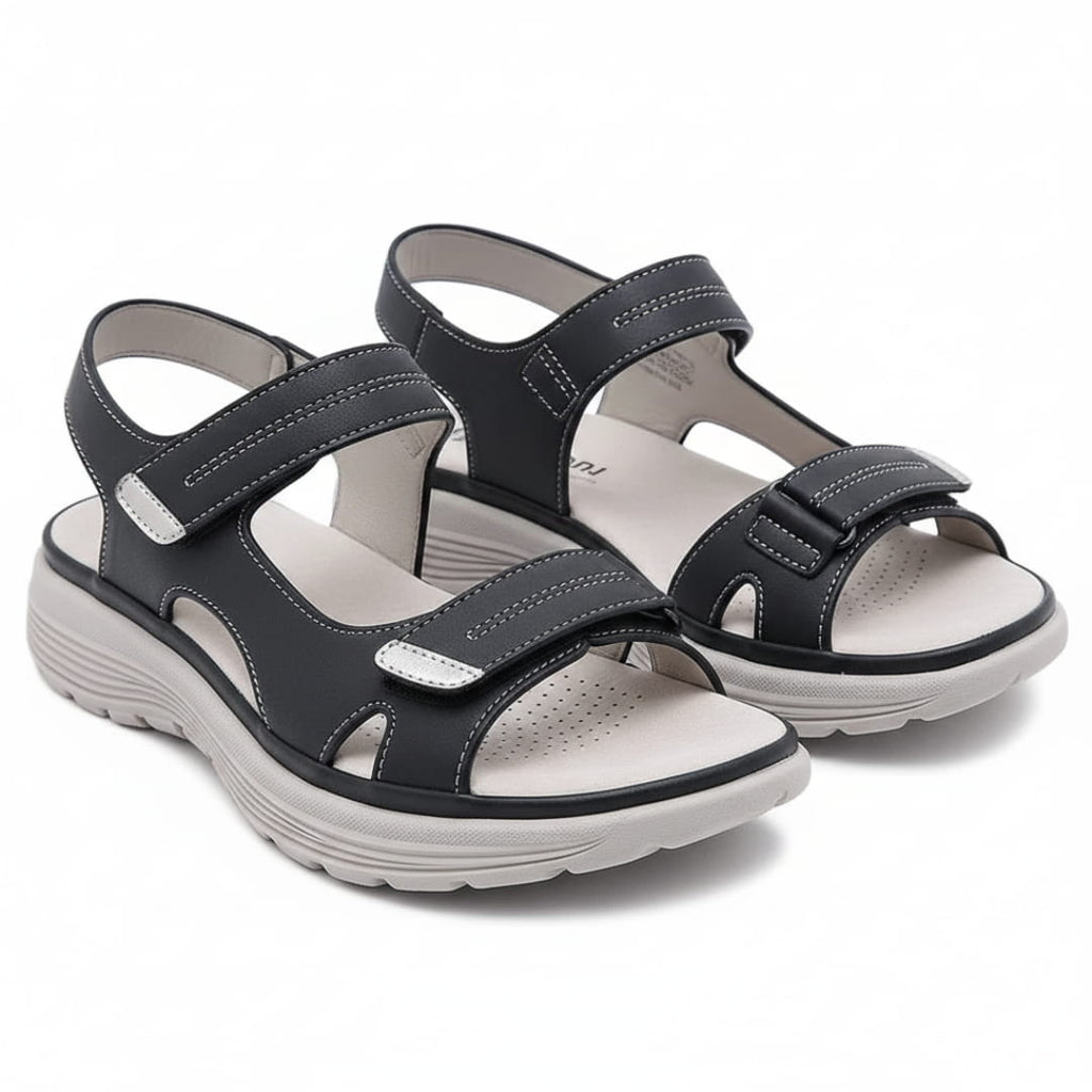Mabel Sandales de Marche d'Été – Confort Soutien Voûte Plantaire Semelle Antidérapante Chaussures Légères