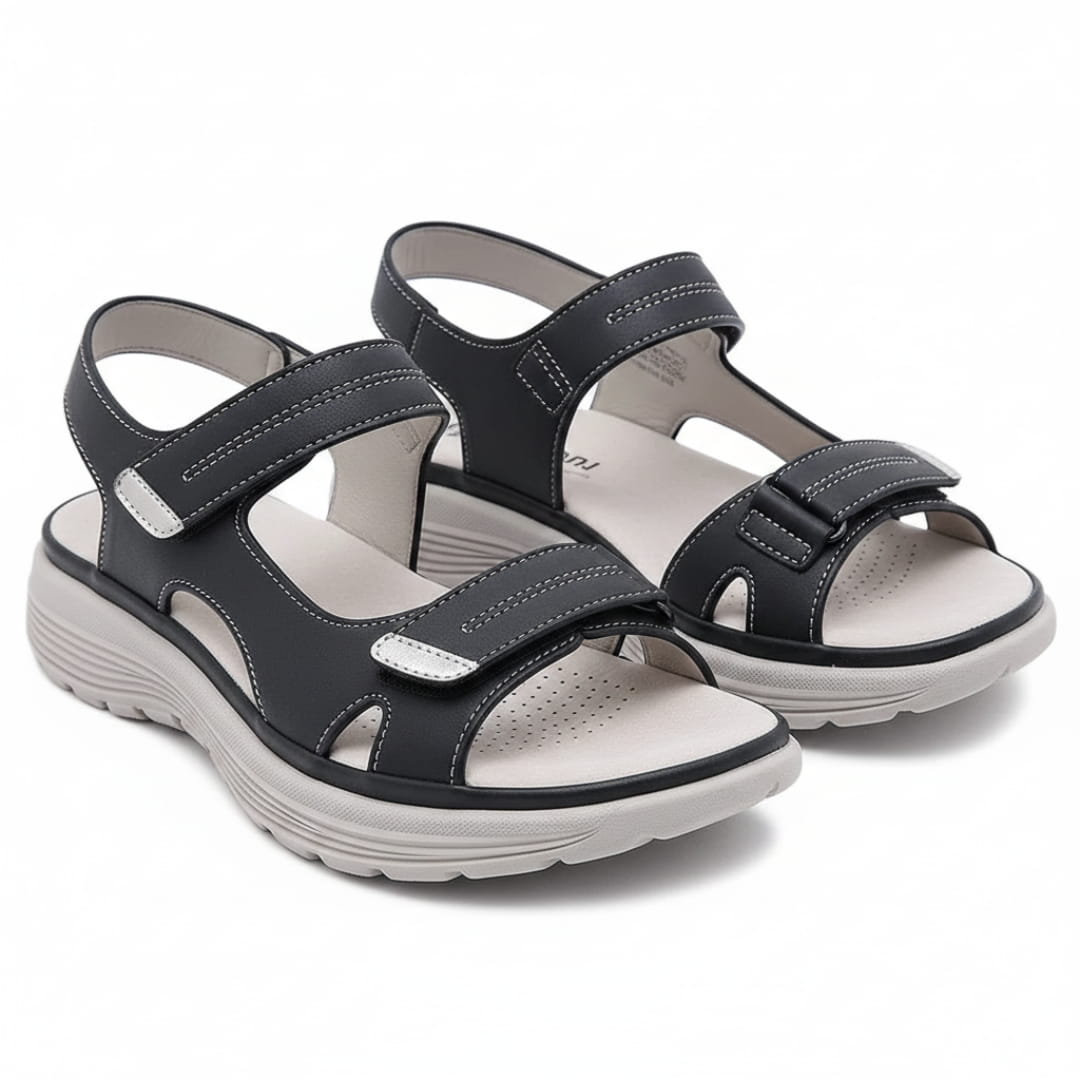 Mabel Sandales de Marche d'Été – Confort Soutien Voûte Plantaire Semelle Antidérapante Chaussures Légères