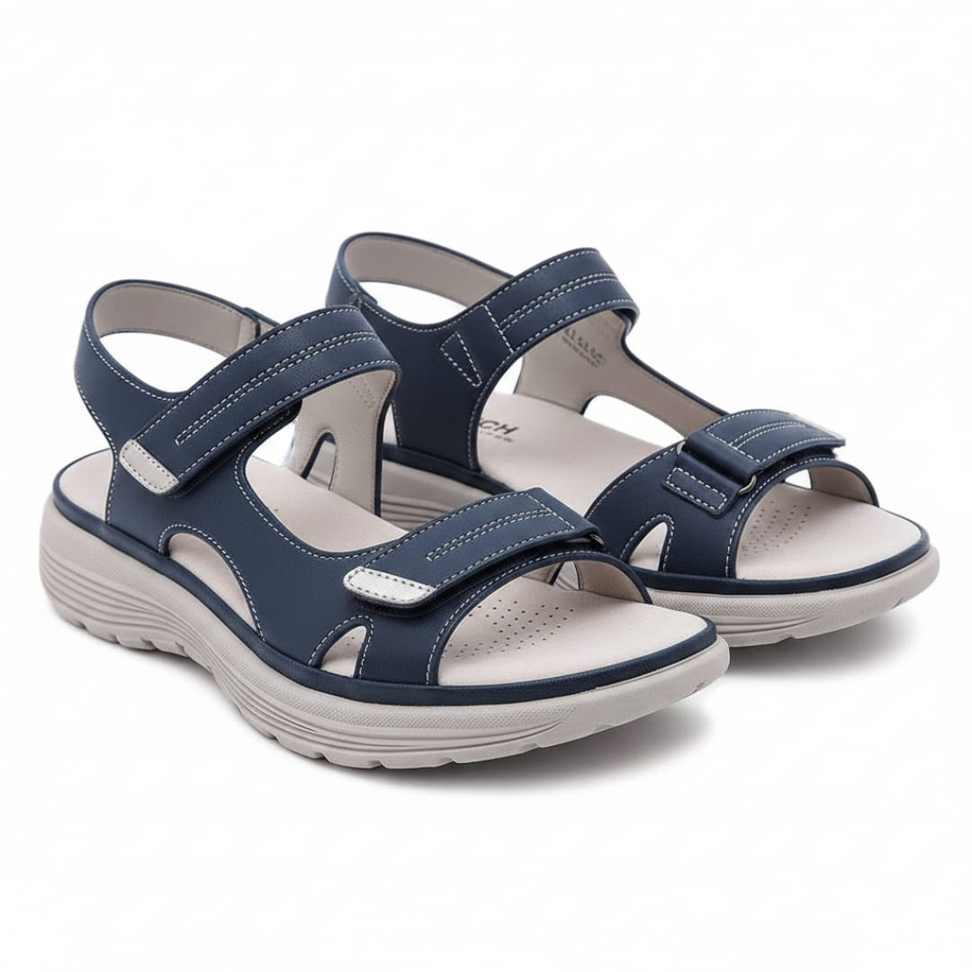 Mabel Sandales de Marche d'Été – Confort Soutien Voûte Plantaire Semelle Antidérapante Chaussures Légères