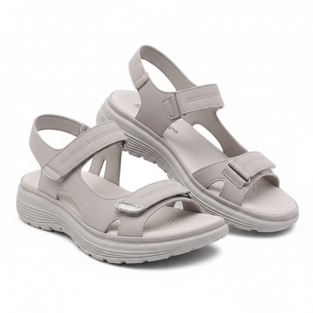 Mabel Sandales de Marche d'Été – Confort Soutien Voûte Plantaire Semelle Antidérapante Chaussures Légères