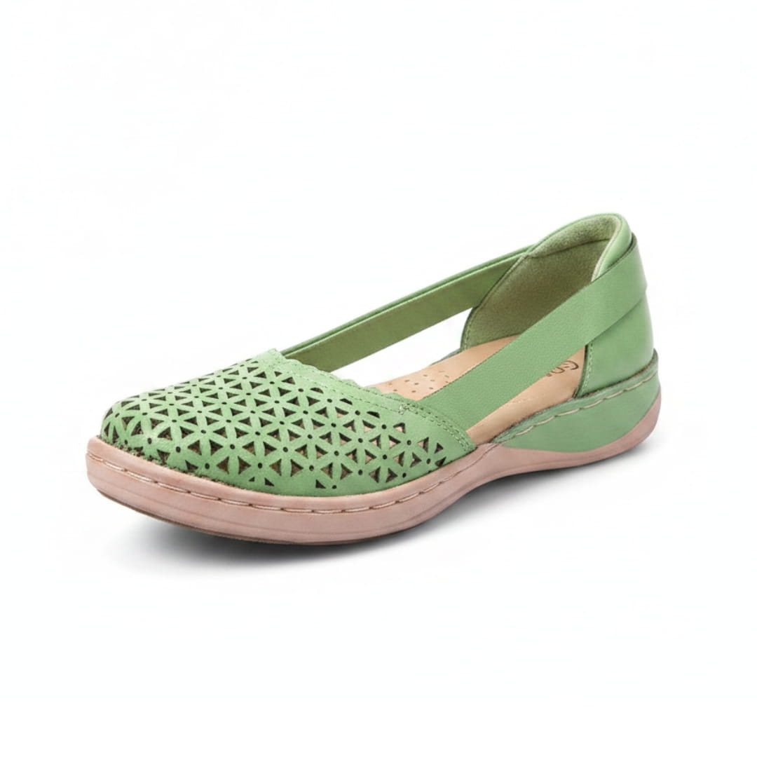 Élise Ballerines Respirantes à Enfiler – Large Toe Confort Léger Casual