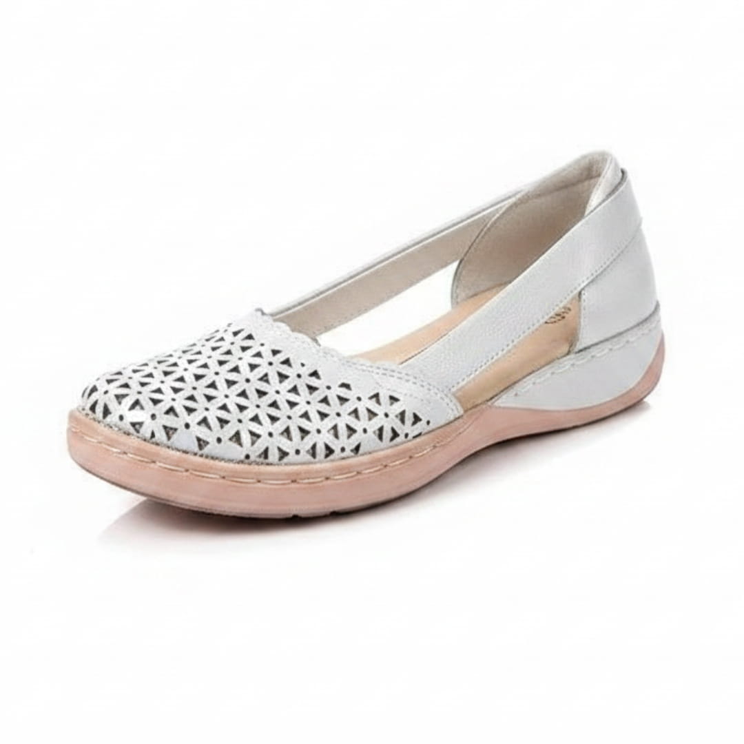 Élise Ballerines Respirantes à Enfiler – Large Toe Confort Léger Casual