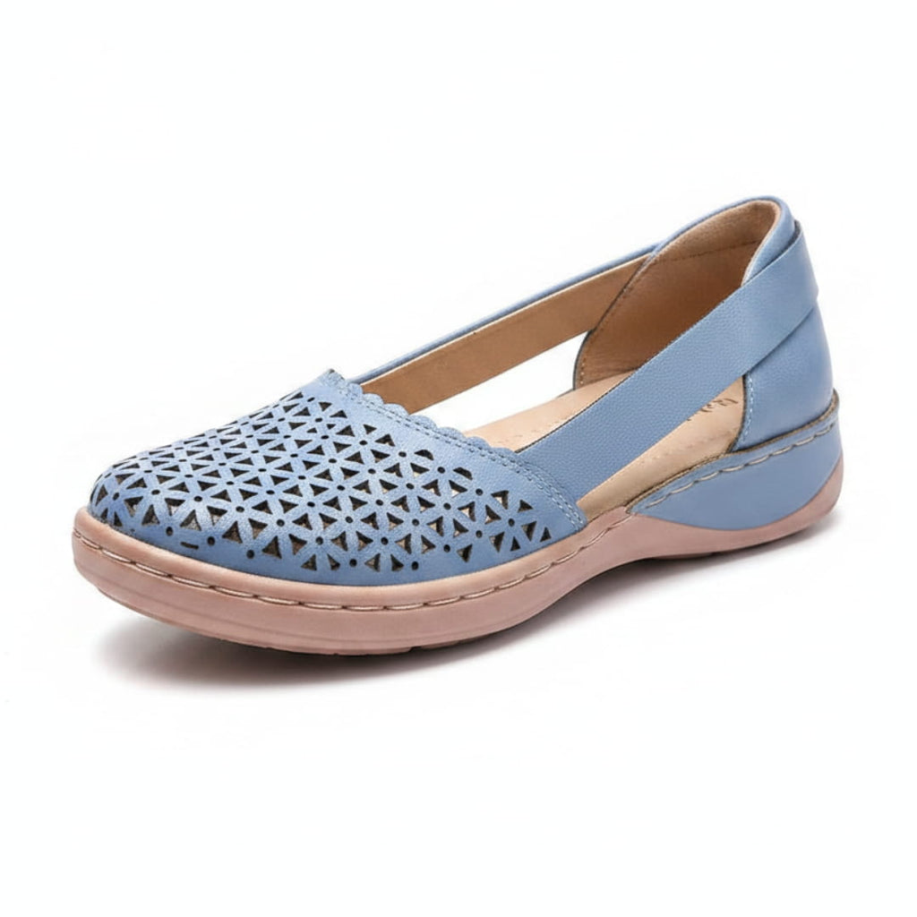 Élise Ballerines Respirantes à Enfiler – Large Toe Confort Léger Casual