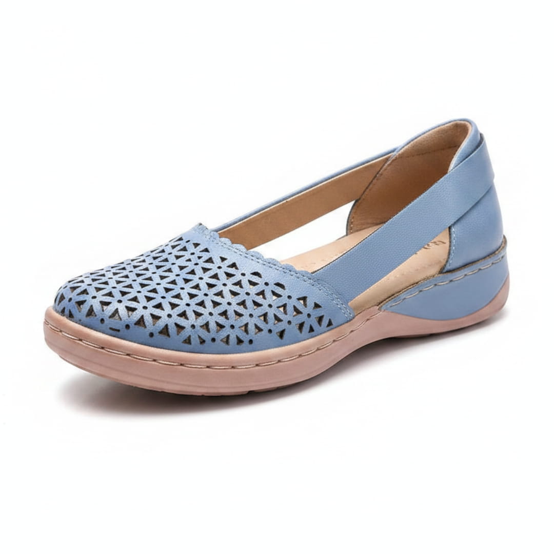 Élise Ballerines Respirantes à Enfiler – Large Toe Confort Léger Casual