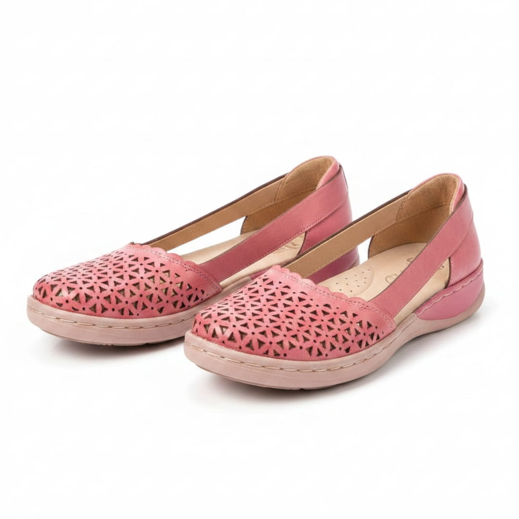 Élise Ballerines Respirantes à Enfiler – Large Toe Confort Léger Casual