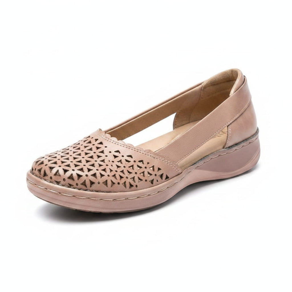 Élise Ballerines Respirantes à Enfiler – Large Toe Confort Léger Casual