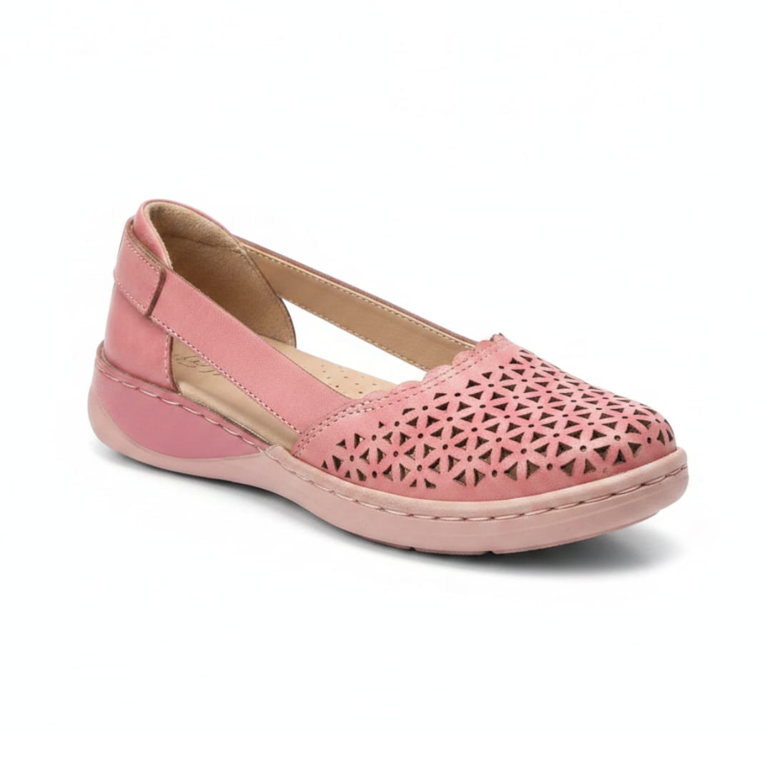 Élise Ballerines Respirantes à Enfiler – Large Toe Confort Léger Casual