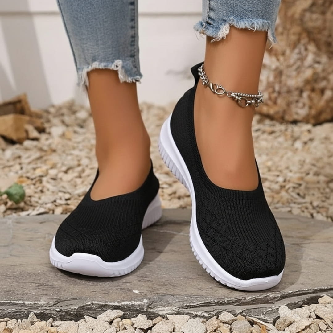 Bella Baskets de Marche Légères – Maille Respirante À Enfiler Casual Confort