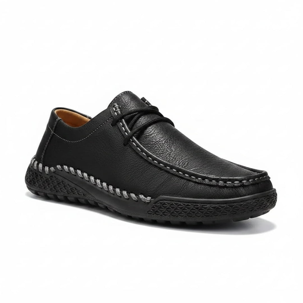Théo Mocassins en Cuir À Enfiler – Semelle Antidérapante Style Robuste Casual