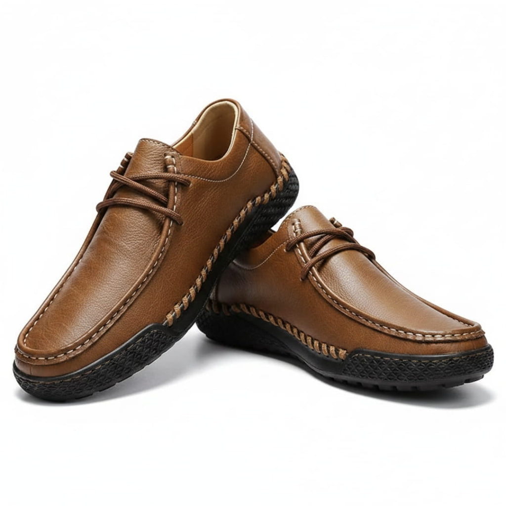 Théo Mocassins en Cuir À Enfiler – Semelle Antidérapante Style Robuste Casual