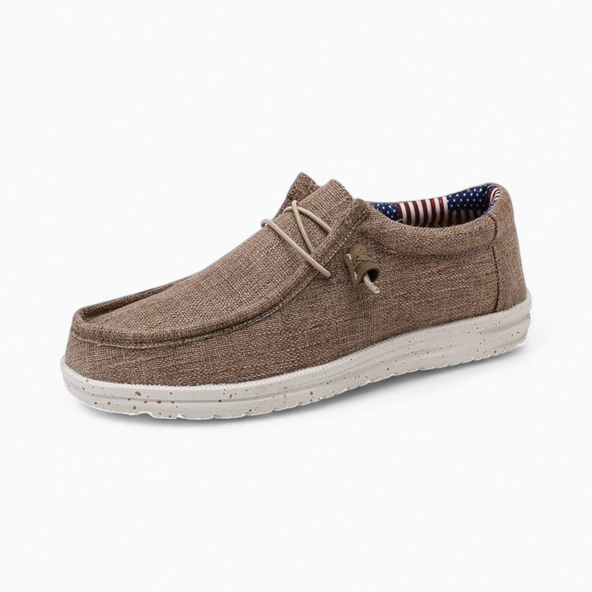 Mocassins Style Bateau En Toile À Lacets