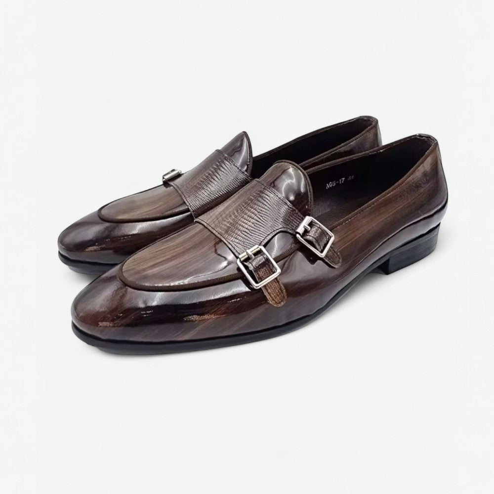 Mocassins Vernis Marrons De Luxe