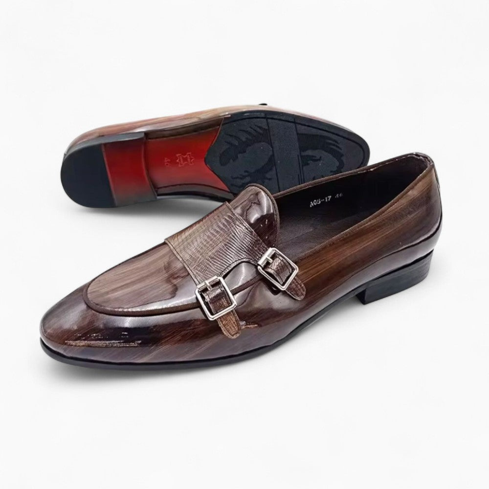 Mocassins Vernis Marrons De Luxe