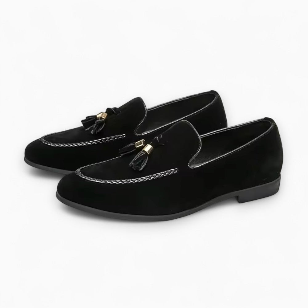 Mocassins Classiques À Glands En Daim